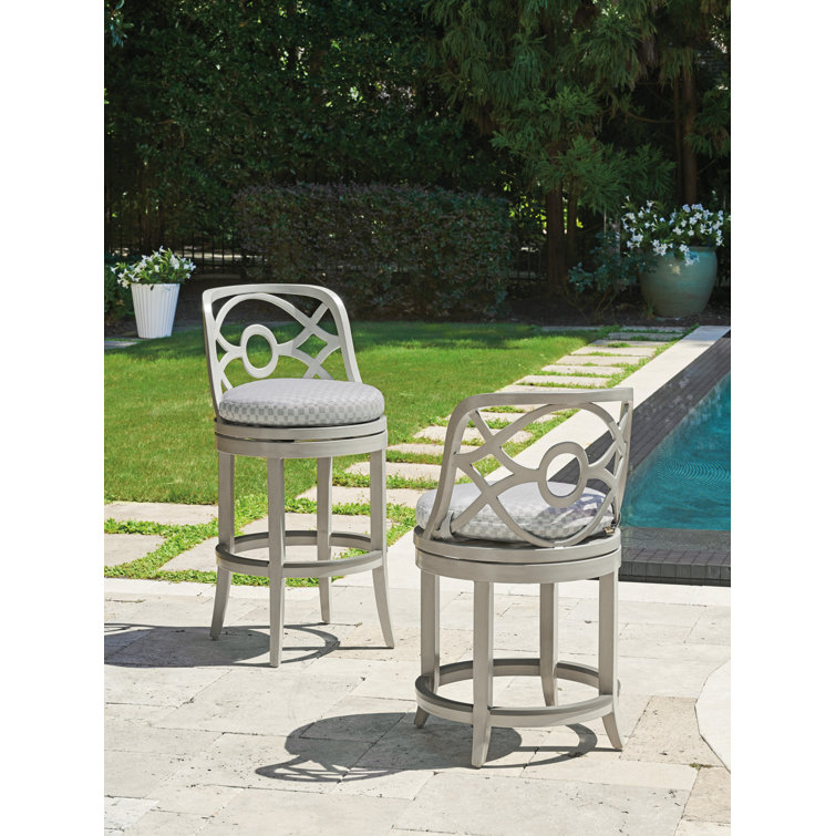 Tommy Bahama Outdoor Patio Bar Stool with Cushion Wayfair Canada